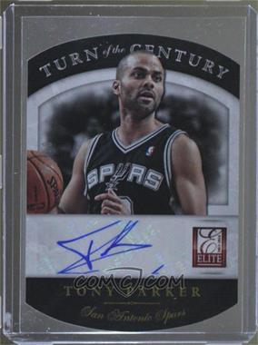 2013-14 Panini Elite - Turn of the Century Signatures #51 - Tony Parker /10