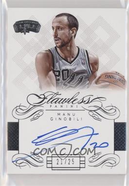 2013-14 Panini Flawless - Autographs #FL-MG.1 - Manu Ginobili /25