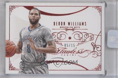 2013-14 Panini Flawless - [Base] - Ruby #14 - Deron Williams /15 [Uncirculated]