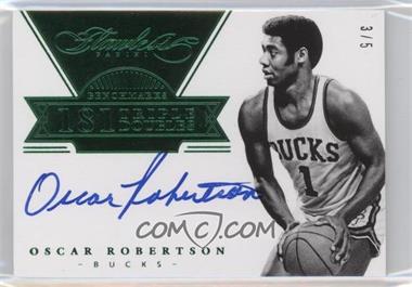 2013-14 Panini Flawless - BenchMarks - Emerald #BM-OR - Oscar Robertson /5