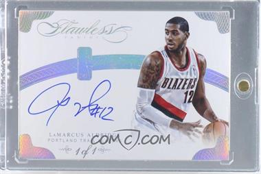 2013-14 Panini Flawless - NBA Signatures - Platinum #NB-LA - LaMarcus Aldridge /1