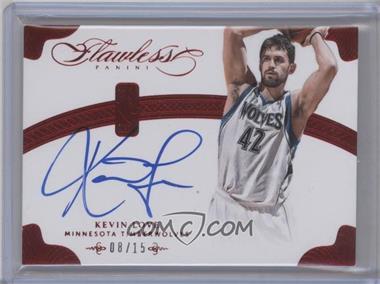 2013-14 Panini Flawless - NBA Signatures - Ruby #NB-KL - Kevin Love /15