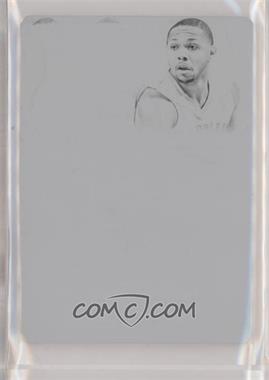 2013-14 Panini Flawless - Patch Autographs - Printing Plate Black #PA-EG - Eric Gordon /1