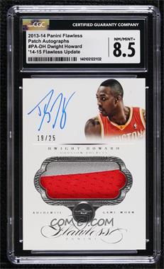 2013-14 Panini Flawless - Patch Autographs #PA-DH - 2014-15 Flawless Update - Dwight Howard /25 [PSA 8.5 NM‑MT+]