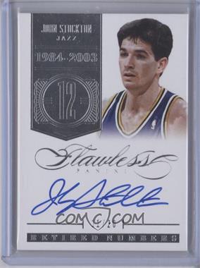 2013-14 Panini Flawless - Retired Numbers #RN-JS - John Stockton /20