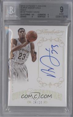 2013-14 Panini Flawless - Super Signatures - Gold #SS-AD - Anthony Davis /10 [BGS 9 MINT]