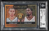 Stephen Curry, Kevin Durant [BGS 9 MINT] #/49