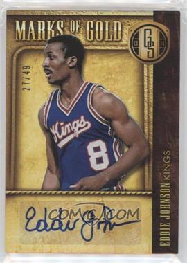 2013-14 Panini Gold Standard - Marks of Gold Autographs #18 - Eddie Johnson /49 [EX to NM]