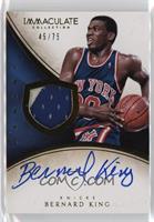 Patch Autographs - Bernard King #/75