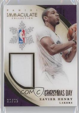 2013-14 Panini Immaculate Collection - Christmas Day #34 - Xavier Henry /85