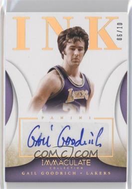 2013-14 Panini Immaculate Collection - INK - Gold #45 - Gail Goodrich /10