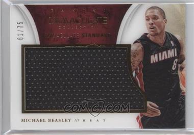 2013-14 Panini Immaculate Collection - Immaculate Standard Materials #19 - Michael Beasley /75