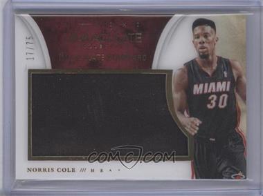 2013-14 Panini Immaculate Collection - Immaculate Standard Materials #35 - Norris Cole /75