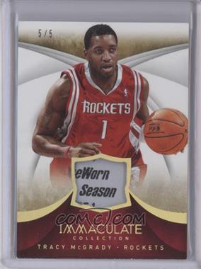 2013-14 Panini Immaculate Collection - Jersey Tags #15 - Tracy McGrady /5