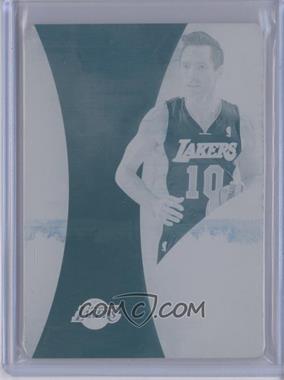 2013-14 Panini Immaculate Collection - Logoman Autographs - Printing Plate Cyan #52 - Steve Nash /1