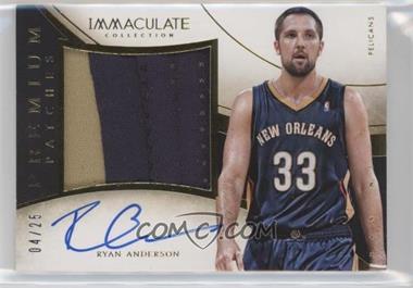 2013-14 Panini Immaculate Collection - Premium Patches Signatures #78 - Ryan Anderson /25