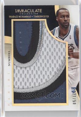 2013-14 Panini Immaculate Collection - Team Logos - Numbers #28 - Shabazz Muhammad /50