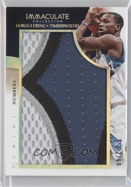 2013-14 Panini Immaculate Collection - Team Logos - Numbers #60 - Gorgui Dieng /50