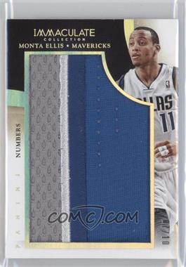 2013-14 Panini Immaculate Collection - Team Logos - Numbers #94 - Monta Ellis /10