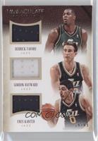 Derrick Favors, Gordon Hayward, Enes Kanter #/49