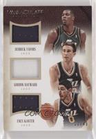 Derrick Favors, Gordon Hayward, Enes Kanter [Noted] #/49