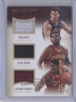 Mark Price, Kyrie Irving, Anthony Bennett #/49