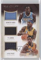 Kenneth Faried, Ty Lawson, JaVale McGee #/49
