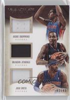 Andre Drummond, Brandon Jennings, Josh Smith #/49