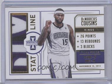 2013-14 Panini Innovation - Stat Line Jerseys - Prime #21 - DeMarcus Cousins /25