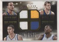 Stephen Curry, David Lee, Klay Thompson, Harrison Barnes #/149