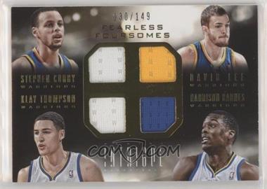 2013-14 Panini Intrigue - Fearless Foursomes #4 - Stephen Curry, David Lee, Klay Thompson, Harrison Barnes /149