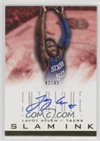 Lavoy Allen #/49