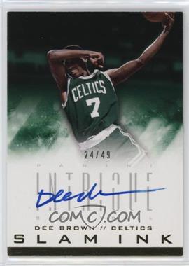 2013-14 Panini Intrigue - Slam Ink #49 - Dee Brown /49