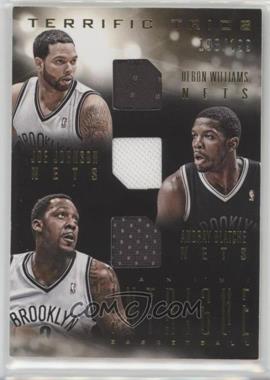 2013-14 Panini Intrigue - Terrific Trios #2 - Deron Williams, Joe Johnson, Andray Blatche /199