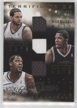 2013-14 Panini Intrigue - Terrific Trios #2 - Deron Williams, Joe Johnson, Andray Blatche /199