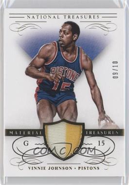 2013-14 Panini National Treasures - Material Treasures - Prime #22 - Vinnie Johnson /10