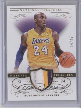 2013-14 Panini National Treasures - Material Treasures - Prime #6 - Kobe Bryant /25