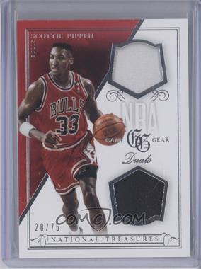 2013-14 Panini National Treasures - NBA Game Gear Duals #12 - Scottie Pippen /75