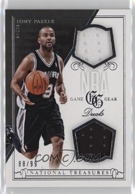 2013-14 Panini National Treasures - NBA Game Gear Duals #21 - Tony Parker /99