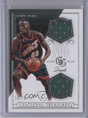 2013-14 Panini National Treasures - NBA Game Gear Duals #50 - Shawn Kemp /75