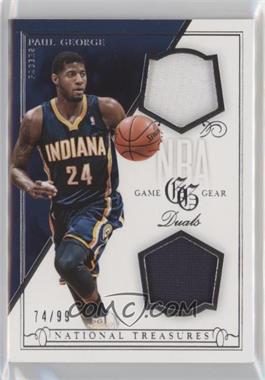 2013-14 Panini National Treasures - NBA Game Gear Duals #74 - Paul George /99