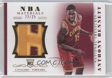 2013-14 Panini National Treasures - NBA Rookie Material - Prime #13 - Anthony Bennett /25