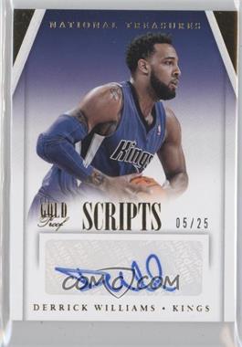 2013-14 Panini National Treasures - Scripts - Gold Proof #SC-DL - Derrick Williams /25