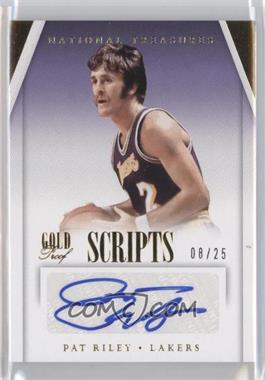 2013-14 Panini National Treasures - Scripts - Gold Proof #SC-PR - Pat Riley /25