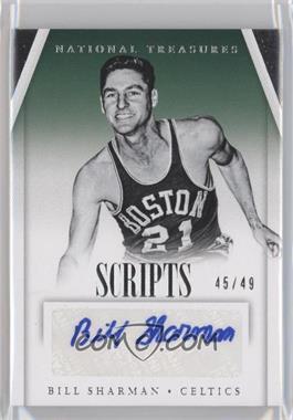 2013-14 Panini National Treasures - Scripts #SC-BS - Bill Sharman /49