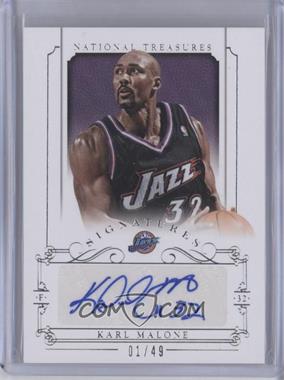 2013-14 Panini National Treasures - Signatures #SI-KE - Karl Malone /49