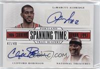 LaMarcus Aldridge, Clifford Robinson #/49