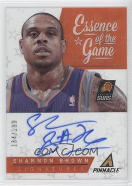 2013-14 Panini Pinnacle - Essence of the Game Signatures #49 - Shannon Brown /199