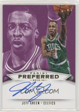 2013-14 Panini Preferred - [Base] - Purple #571 - Panini Signatures - Jeff Green /15