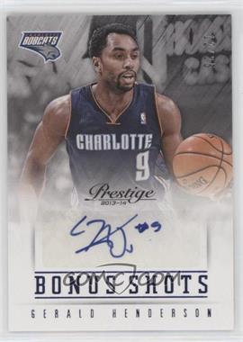 2013-14 Panini Prestige - Bonus Shots Autographs - Blue #48 - Gerald Henderson /25